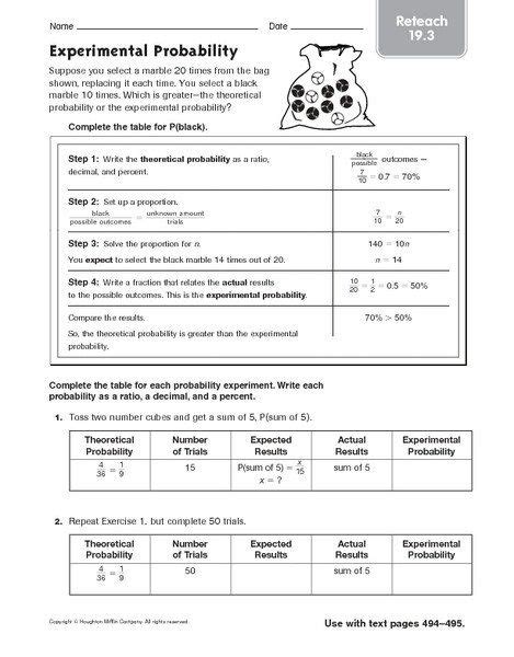 14 Best Images Of 7th Grade Math Worksheets To Print 7th Probability