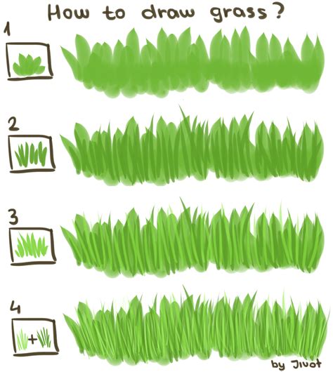 How To Draw Grass Tutorial Digital Painting Tutorials Grass