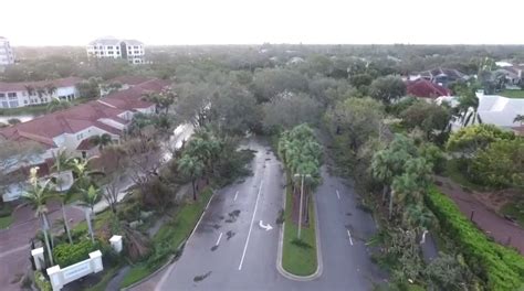 Drone Footage Shows Damage In Naples Neighborhood