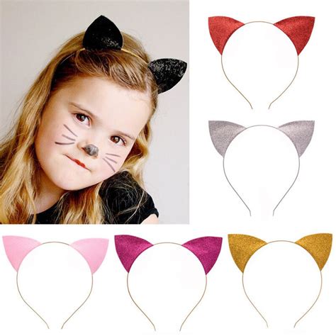 Fashion Colorful Cat Ears Headband Party Costume Head Hair Band Hair
