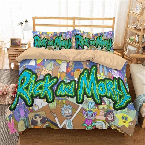 3d Customize Rick And Morty Bedding Set Duvet Cover Set Bedroom Set
