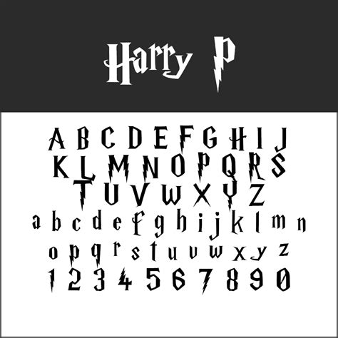 Harry Potter typeface – download magical fonts