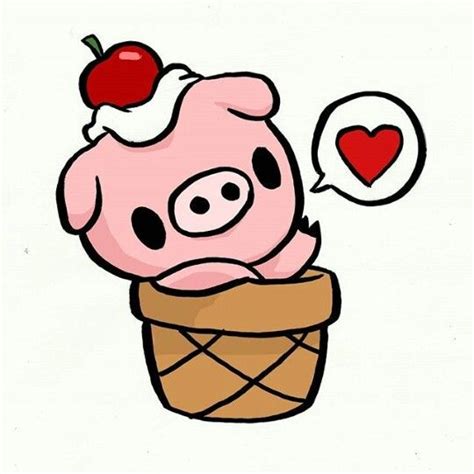 Cerdito Kawaii By 365bocetos Dessin Kawaii Dessin Anniversaire