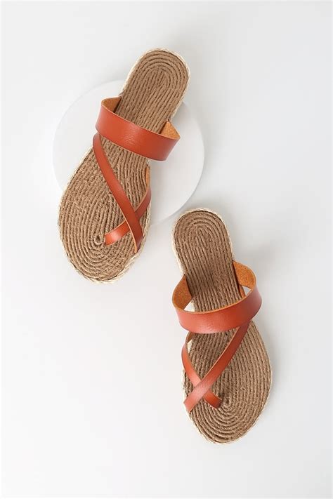 Cute Tan Sandals Flat Sandals Espadrille Sandals Lulus