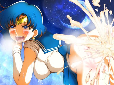 Rule 34 Ai Generated Ami Mizuno Bishoujo Senshi Sailor Moon Blue Eyes