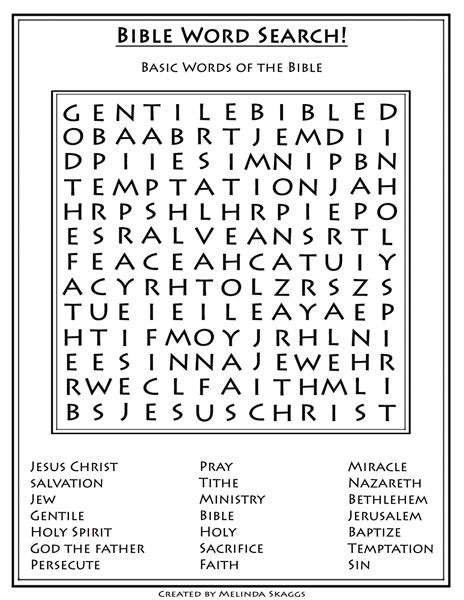 Printable Bible Word Searches From Genesis Hubpages Bible Word Search