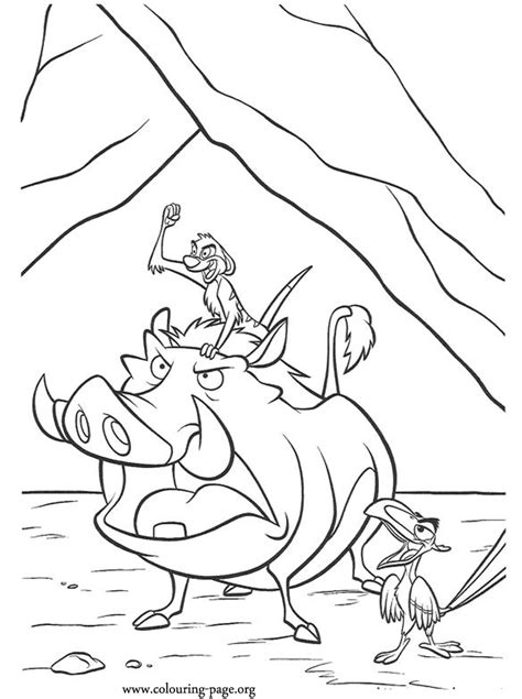 Timon And Pumbaa Coloring Pages Coloring Home