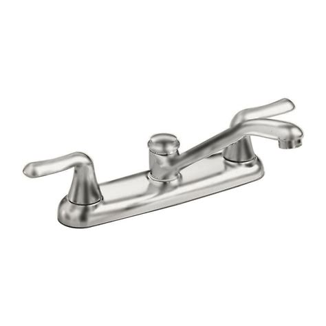 American Standard Colony Soft 2 Handle Kitchen Faucet In Satin Nickel