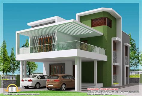Simple Modern Home Square Feet Bedroom Contemporary Kerala