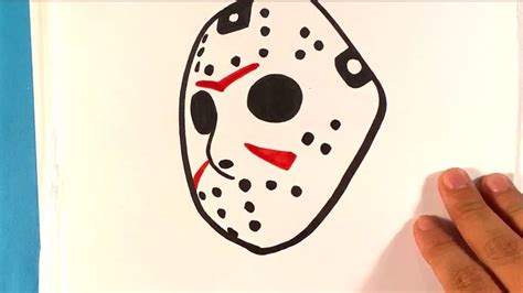 How To Draw Jason Voorhees Mask Easy Pictures To Draw Jason Drawing