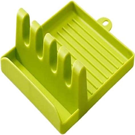 Coinfinitive Plastic Hot Cooking Utensil Rest Kitchen Organizer And