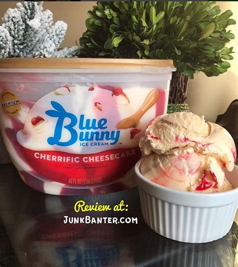 Blue Bunny Cherrific Cheesecake Ice Cream Food Cream