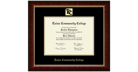 Tulsa Community College Diploma Frame Custom Frames Online Church Hill Classics