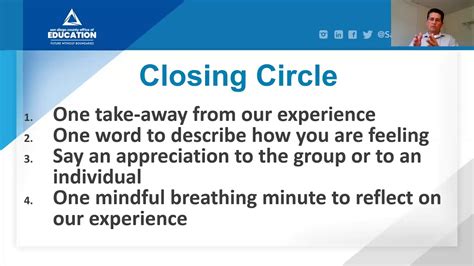 Closing Circles Restorative Practices Module YouTube