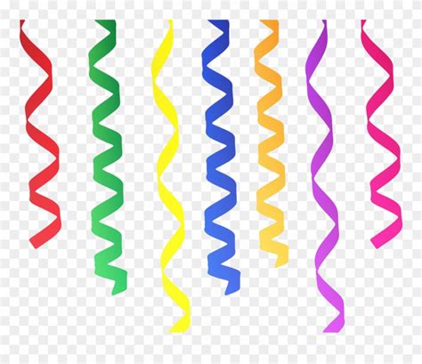 Download Birthday Party Decoration Vector Png Image Streamers Ribbons