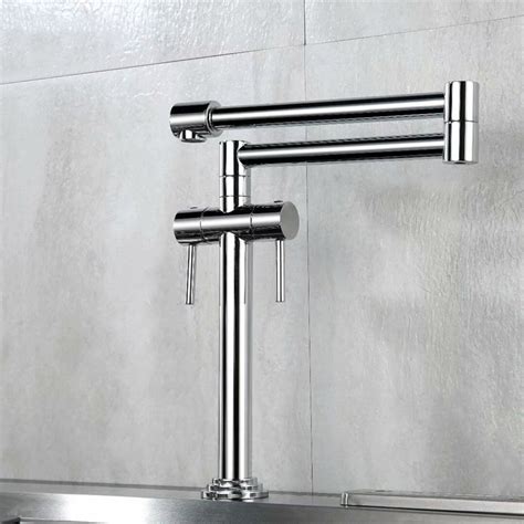 Best sellers in kitchen sink pot filler faucets. Luxury Contemporary Deck Mount Pot Filler Kitchen Faucet ...