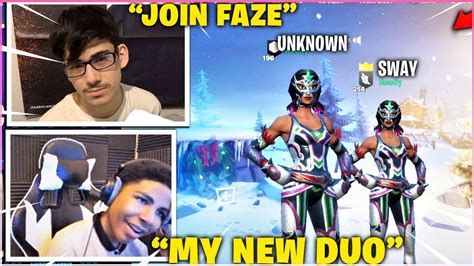 Unknown And Faze Sway Teams Up And Play Duo Arena For The First Time