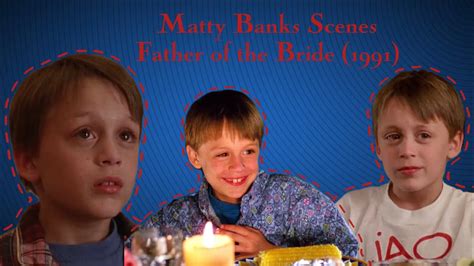 Kieran Culkin As Matthew “matty” Banks Scenes Father Of The Bride 1991 Youtube