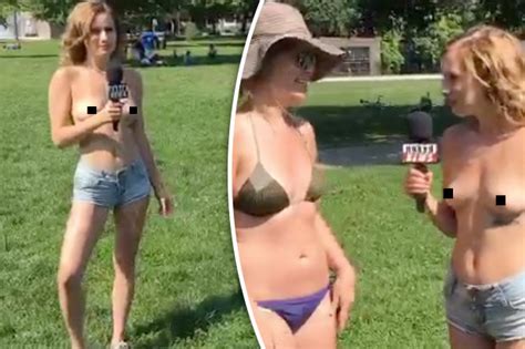 Naked News Stunning Presenter Strips Totally Naked In A