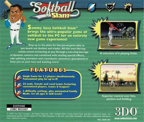 Sammy Sosa Softball Slam Cover Or Packaging Material Mobygames