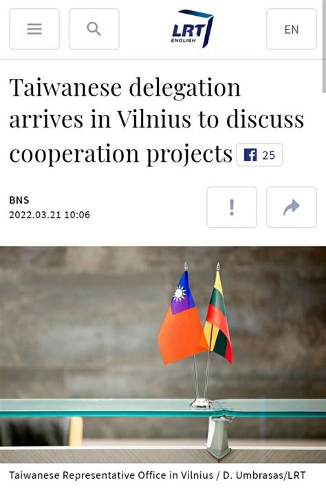 Taiwanese Delegation Arrives In Vilnius To Discuss Cooperation Projects