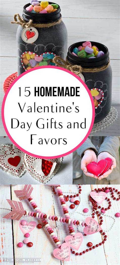 Valentine's day gifts for her include a range of romantic, indulgent surprises like luxurious robes, stunning glass keepsakes and custom jewelry. 15 Homemade Valentine's Day Gifts and Favors | How To Build It