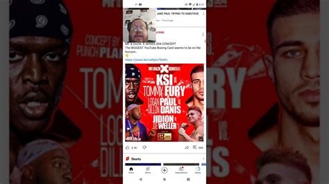 KSI Vs Tommy Fury Logan Paul Vs Dillon Danis Boxing In January YouTube