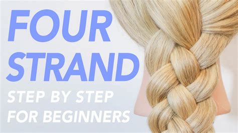 Best known today as a braid or plait ashley abok 2966 p 489 describes this as possibly a quicker but less usual way to make the flat how to braid using 4 strands. How To 4 Strand Flat Braid Step by Step For Beginners CC | EverydayHairInspiration - YouTube