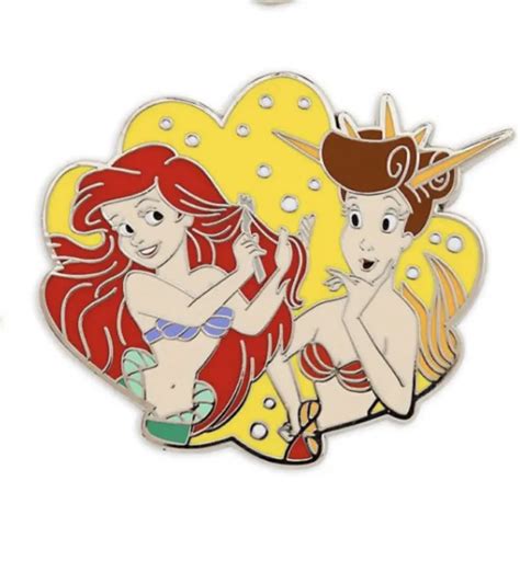 2023 disney parks the little mermaid mystery box pin ariel and arista no box £11 33 picclick uk