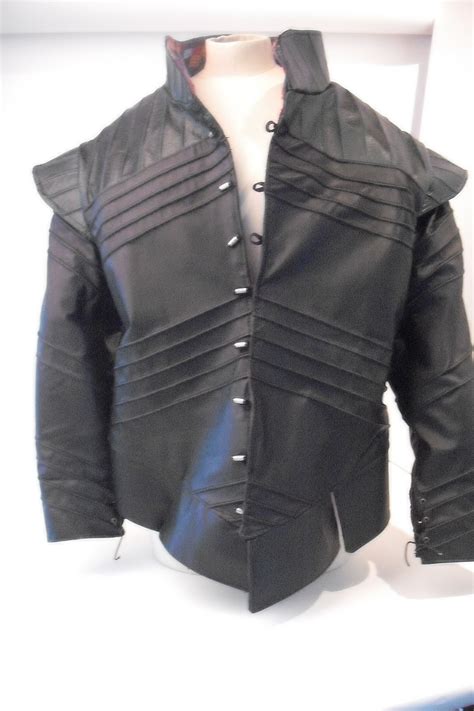 Shakespeare Doublet Leather With Detachable Sleeves Clothes Fashion