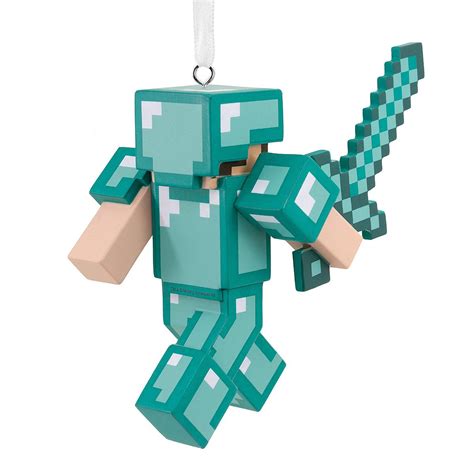Minecraft Diamond Armour Steve Resin Ornament