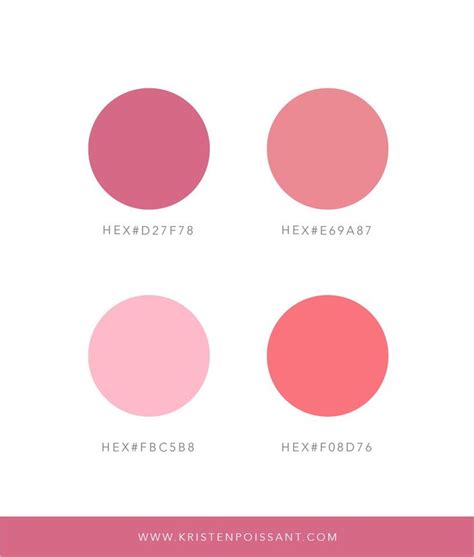 Pink Color Palette Paleta De Cores Cores