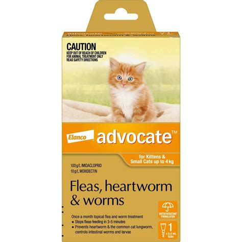Advocate For Kittens And Small Cats Up To 4kg Orange 3 Pack Woolworths