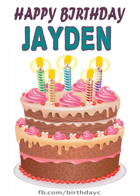 Happy Birthday Jayden Gif Images Birthday Greeting Birthday Kim