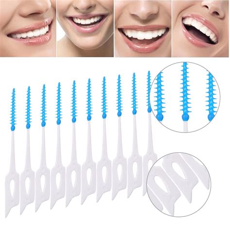 Walfront 80pcsset Fashionable Disposable Toothpicks Soft Interdental