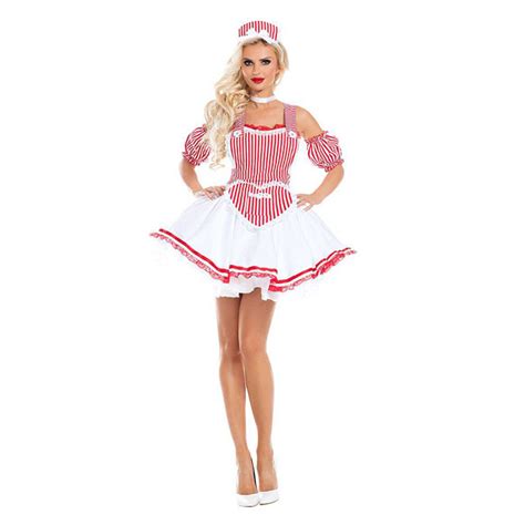 Sexy French Maid Dress With Wide Straps Adult Halloween