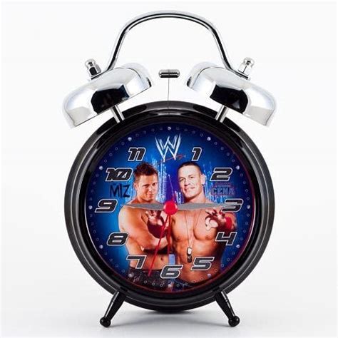 Amazon Com WWE Twin Bell Alarm Clock Home Kitchen