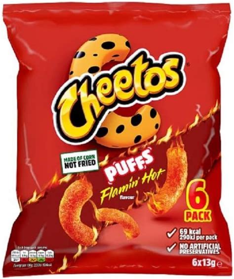 Cheetos Puffs Flamin Hot 6x13g Approved Food