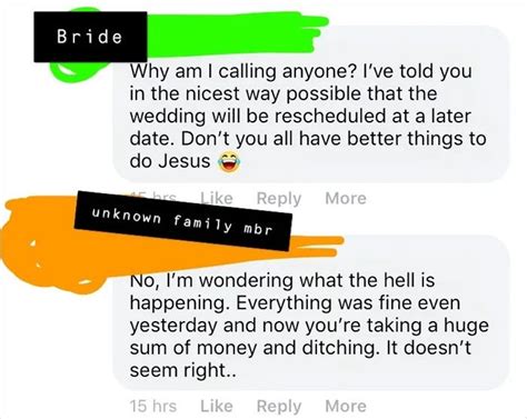 Delusional Bride Cancels Wedding Thinks Its Okay To Spend The 30k That Guests Donated For It