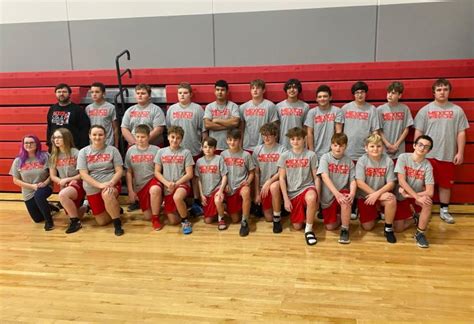 Mexico Middle School Wrestlers Finish Season At Home Against Blair Oaks