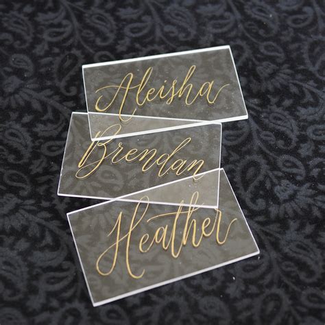 Handwritten Acrylic Place Cards Perspex Name Cards Wedding Etsy Australia