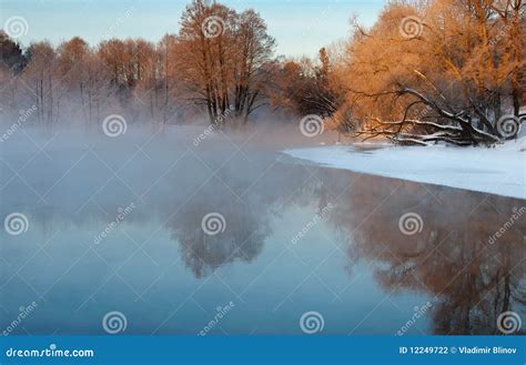 Frosty Winter Morning Stock Photo Image Of Outdoors 12249722