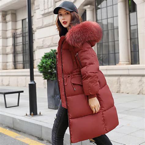 Stylish And Simple Warm Space Cotton Filled Womens Winter Down Jacket