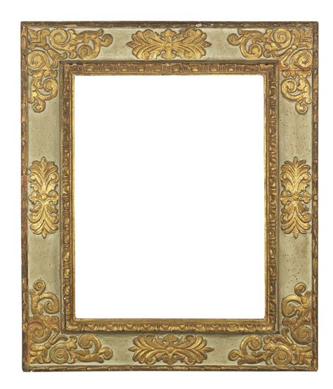 An Ornate Gold Frame On A White Background