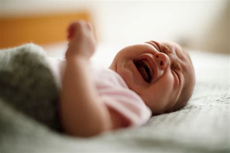 Newborn Baby Girl Crying Stock Photo Download Image Now