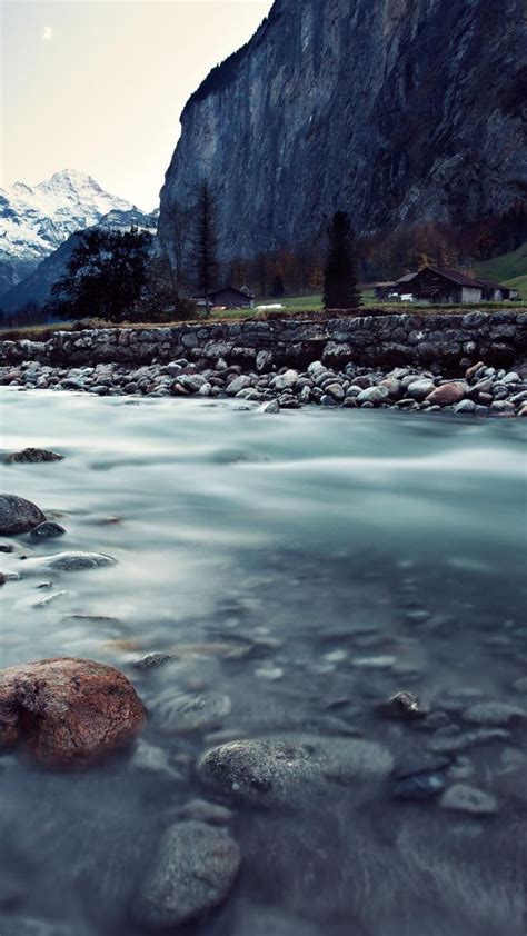 Обои Швейцария 4k Hd река горы скалы Switzerland 4k