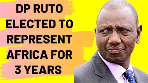 William kipchirchir samoei arap ruto is a top kenyan politician who has been the deputy president since 2013. DEPUTY PRESIDENT WILLIAM RUTO ELECTED TO REPRESENT AFRICA ...