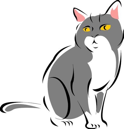 Free Black Cat Clip Art
