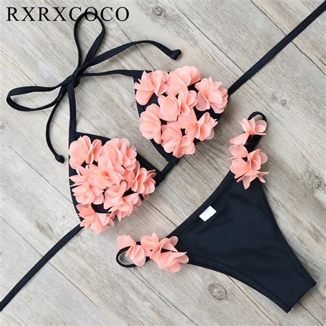 Buy Rxrxcoco 2018 Hot Cheeky Style Brazilian Bikini Set Sexy Floral Swimwear