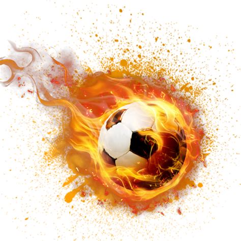 Download Football On Fire Png Download Flaming Soccer Ball Png